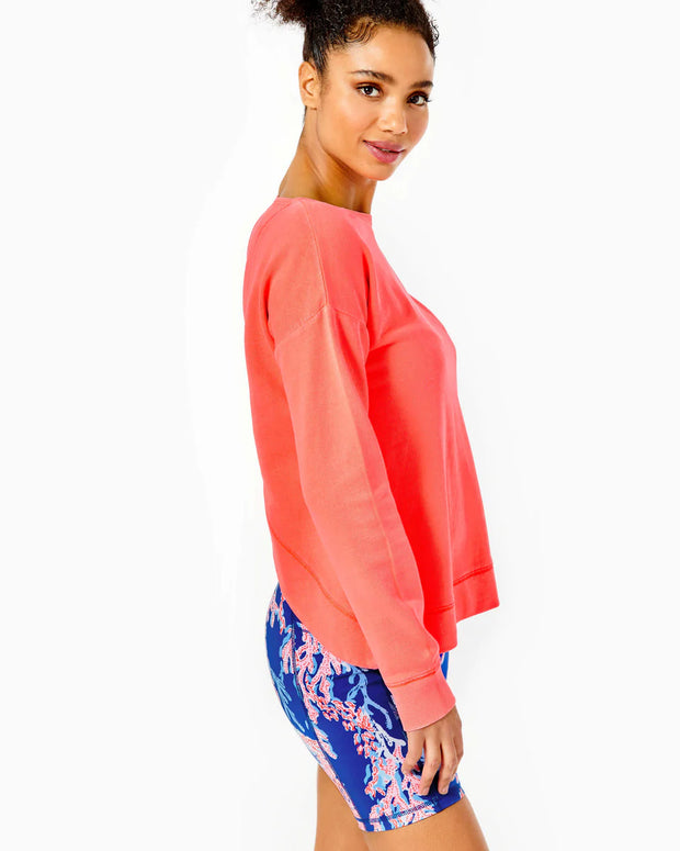 Lilly Pulitzer Luxletic Biscaya Cross-Back Pullover Top