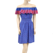 Lilly Pulitzer Kalama Off-The-Shoulder Smocked Mini Dress