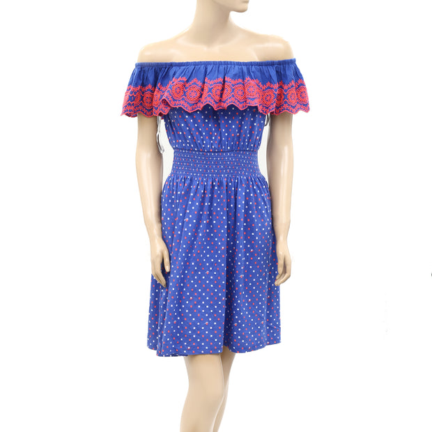 Lilly Pulitzer Kalama Off-The-Shoulder Smocked Mini Dress