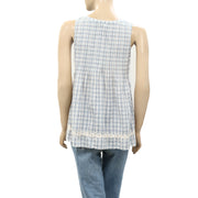 Odd Molly Anthropologie Pintuck Embroidered Shirt Top