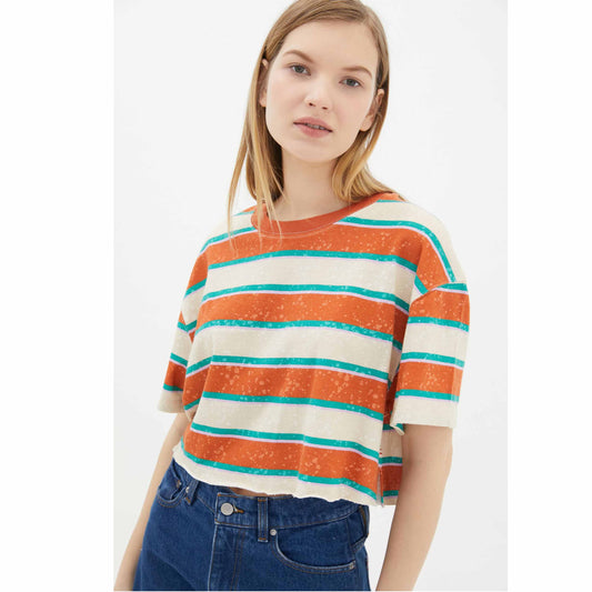 BDG Urban Outfitters Twin Flame Cropped Tee Top