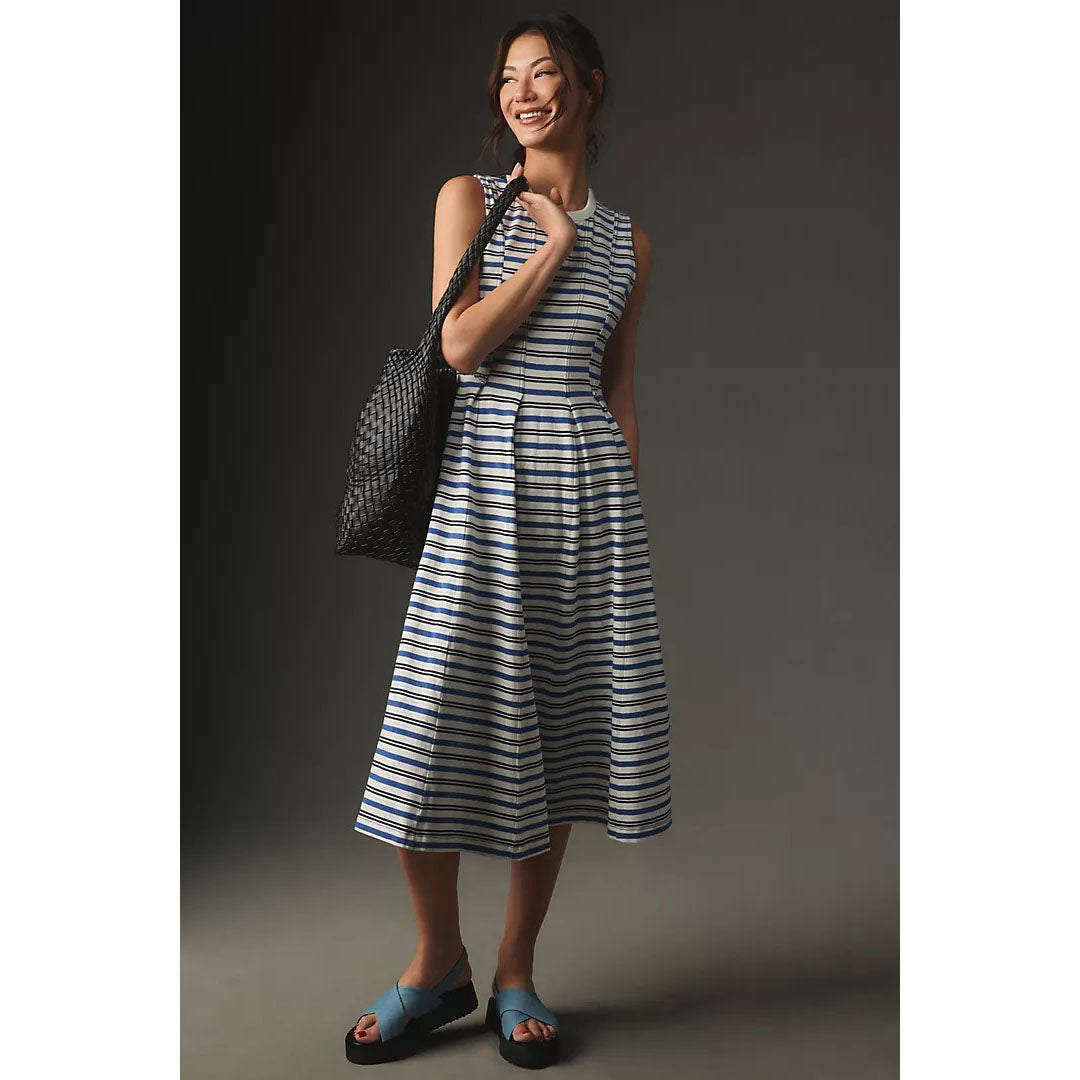 By Anthropologie Sleeveless A-Line Midi Dress White Chocolate Couture By Anthropologie Sleeveless A-Line Midi Dress White Chocolate Couture
