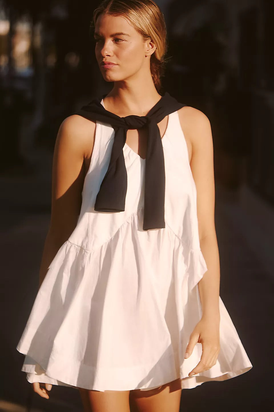 anthropologie white dress mini Anthropologie New Button-Front Mini Dress Ivory Size S NWT