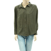 The Great Cove Buttondown Plaid Check Gingham Tunic Shirt Top