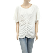 Pilcro By Anthropologie Ruched Tee Tunic Top