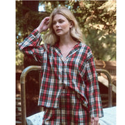 The Great Buttondown Cotton Check Collared Flannel Plaid Shirt Top