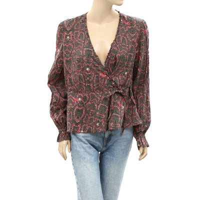 Odd Molly Anthropologie Buttondown Floral Print Tunic Top