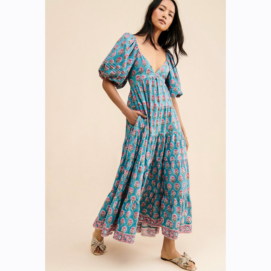 Saylor Anthropologie Annaleise Maxi Dress – White Chocolate Couture