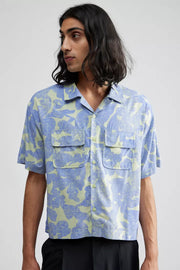 Urban Outfitters UO Jamie Short Sleeve Button-down Cropped Men's Shirt
