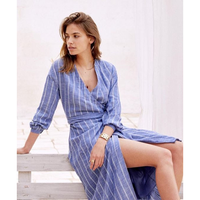 Sezane Robe laurette Midi Dress White Chocolate Couture Sezane Robe laurette Midi Dress White Chocolate Couture
