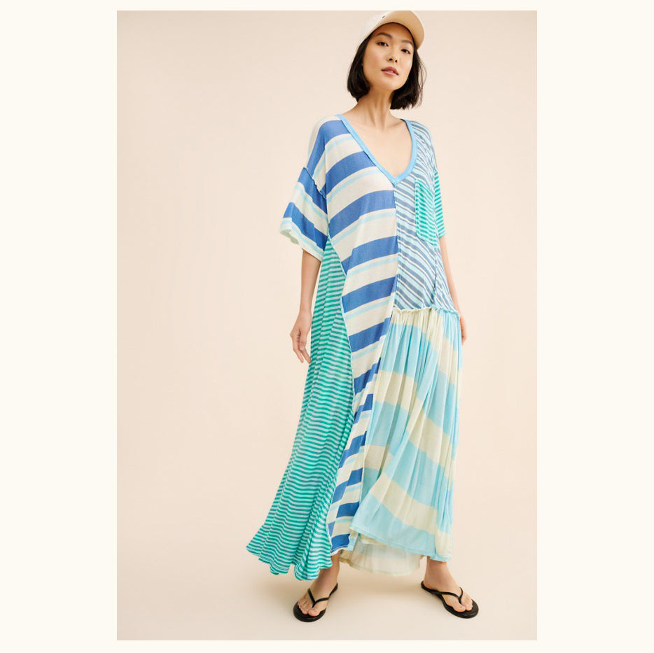 Free People Shellyanne Striped Maxi Dress – White Chocolate Couture