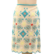 Monsoon Eliza Embroidered Sequin Mini Skirt