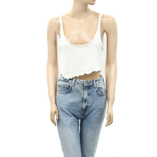 Free People Endless Summer Solid Cropped Blouse Top