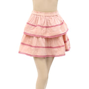 Sea New York Lace Ruffle Tiered Mini Skirt