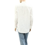 Kerri Rosenthal Mia Ruffle Cotton Shirt Tunic Top