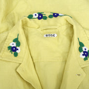 Bode Beaded Chicory Buttondown Short Sleeve Men's Shirt