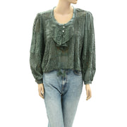 Free People FP One Naya Lace Blouse Top