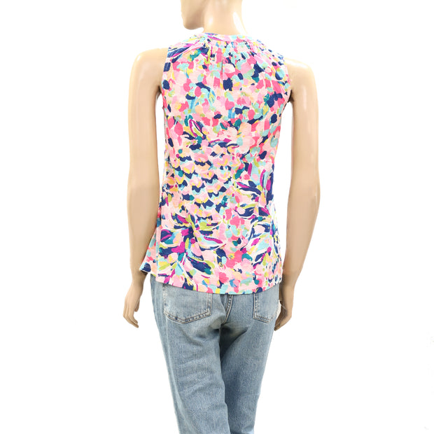 Lilly Pulitzer Breakwater Tint Party Wave Essie Tank Top