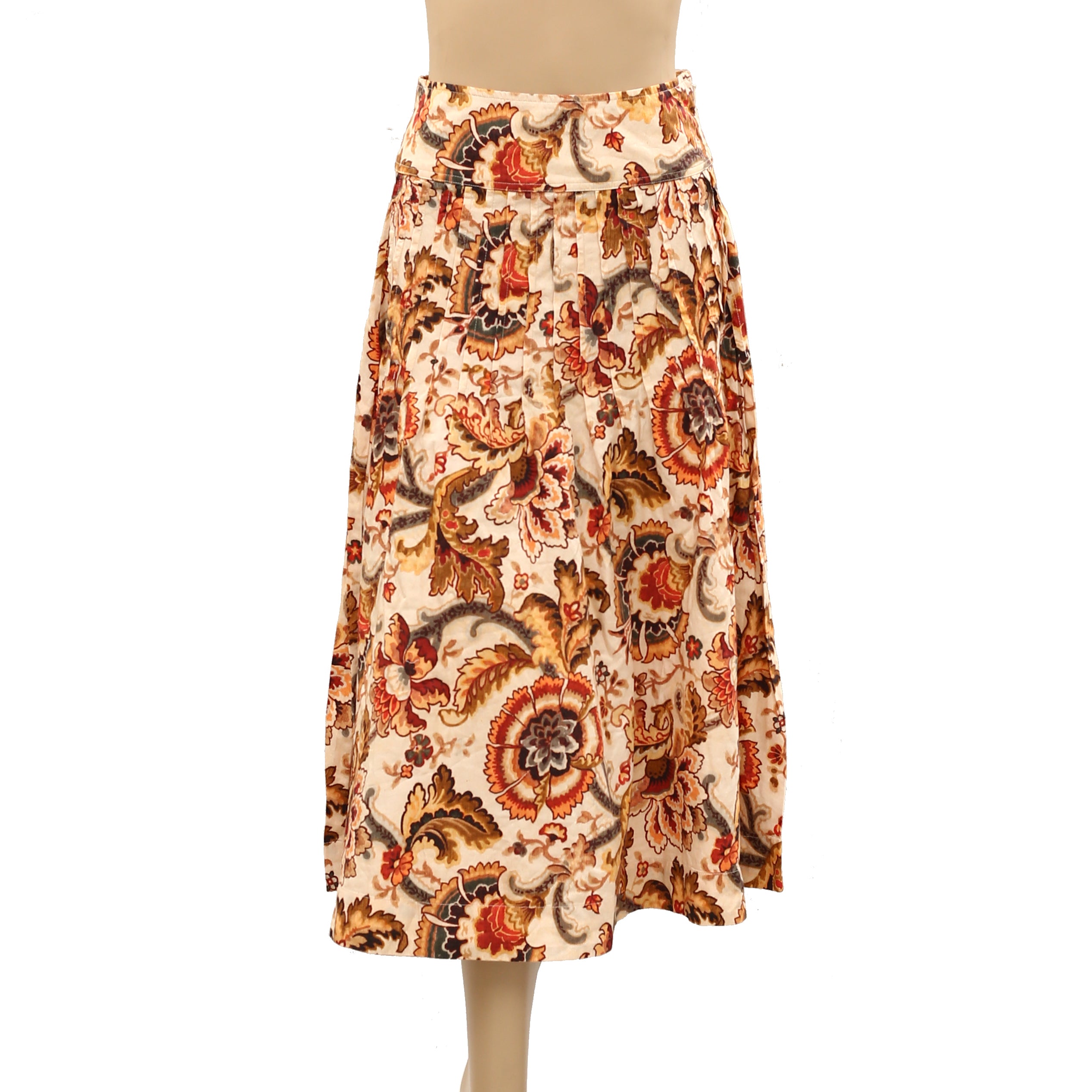 A.E.マルティ☆ファッションプレートLA SOUBRETTE ANNAMITE Anthropologie Love The Labe Lzarette Pleated Midi Skirt – White
