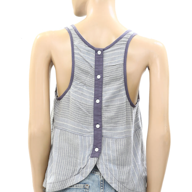 BDG Urban Outfitters Striped Printed Blouse Tank Top