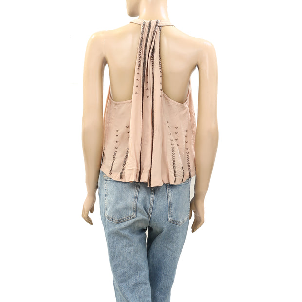 Free People Shimmer And Shine Tank Blouse Top