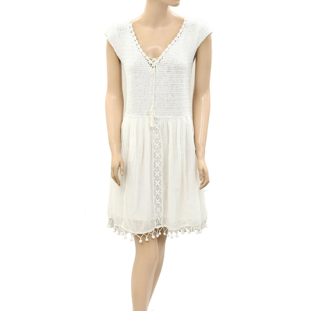 Joie Paxti Crochet Lace Mini Dress