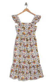 Maisie Flutter Sleeve Midi Dress