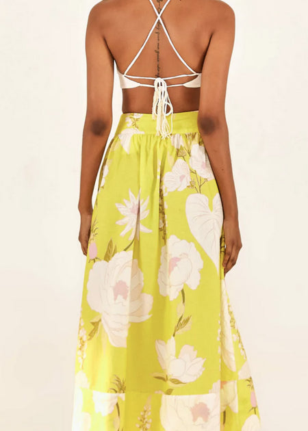 Farm Rio Neon Garden Maxi Skirt