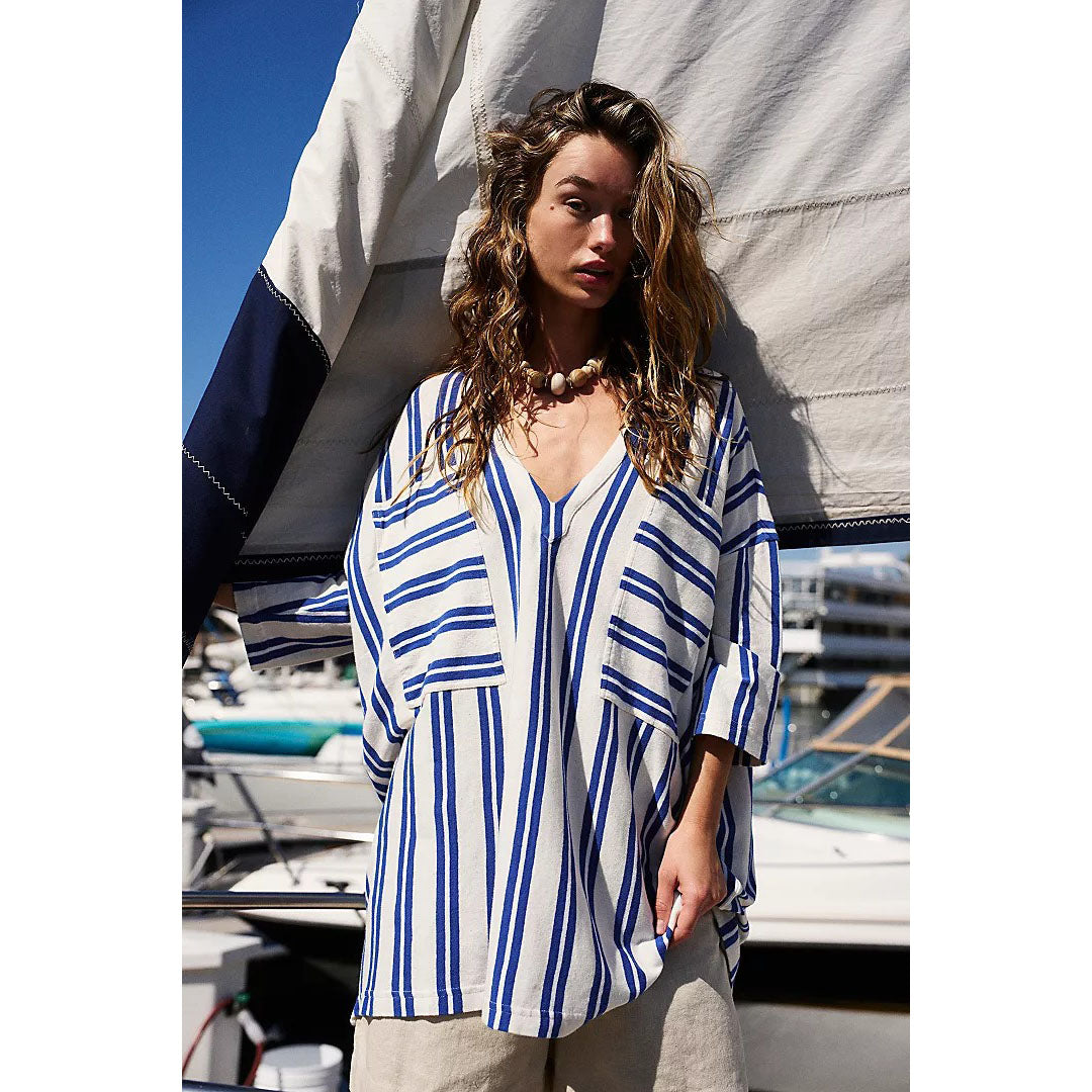 Free People Daya Tunic - Nautical Combo Free People Daya Tunic - Nautical Combo