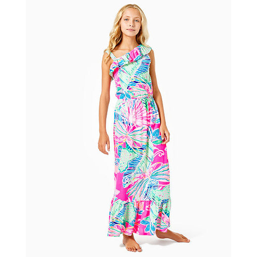 lilly pulitzer one shoulder maxi dress Lilly Pulitzer Girls Octavia Maxi Dress