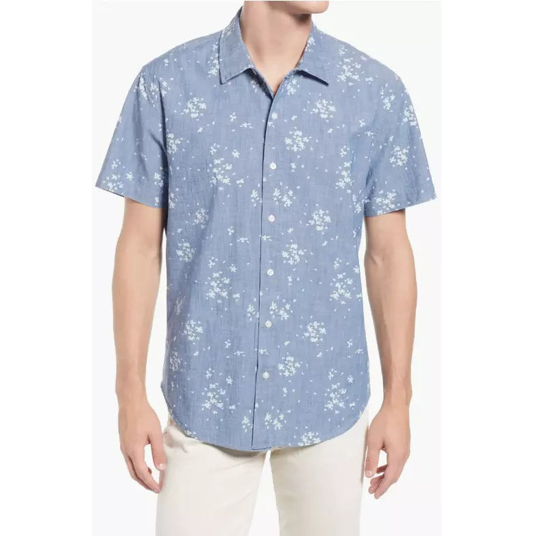 BONOBOS Stretch Athletic Fit Riviera Short Sleeve Men's Shirt – White  Chocolate Couture