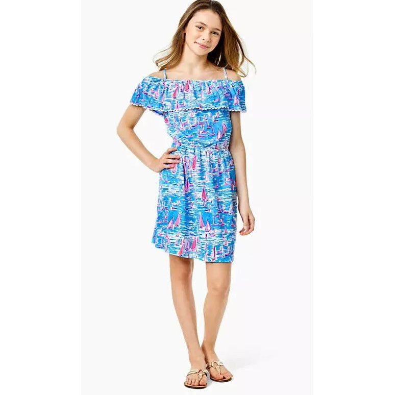 lilly pulitzer off the shoulder dress Lilly Pulitzer Girls Amaris Mini Dress – White Chocolate Couture