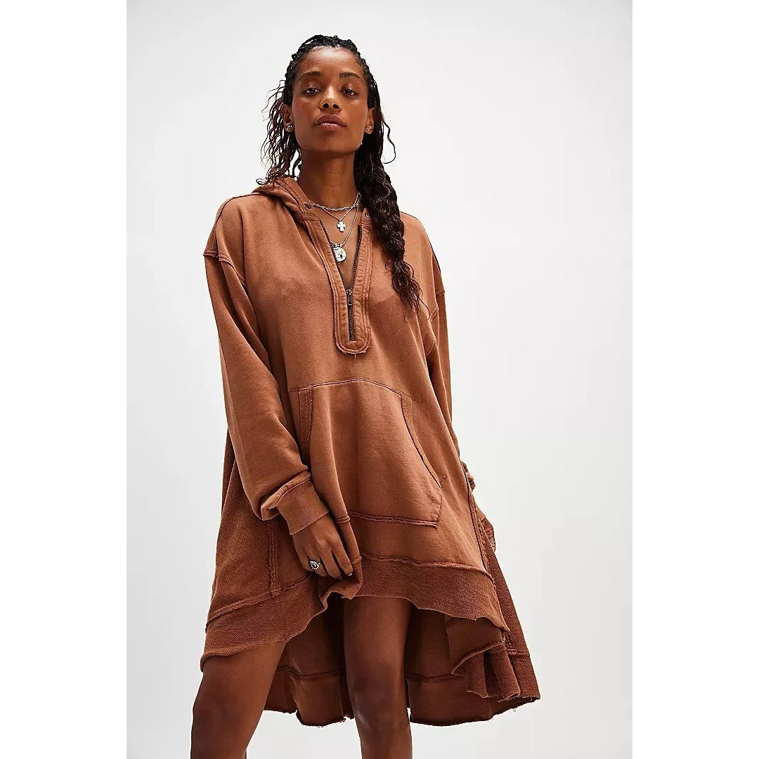 Free People North Sweatshirt Hoodie Tunic Top White Chocolate Couture Free People North Sweatshirt Hoodie Tunic Top White Chocolate Couture