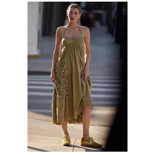 daily practice green dress Daily Practice By Anthropologie Turtleneck Sweater Midi Dress In Green