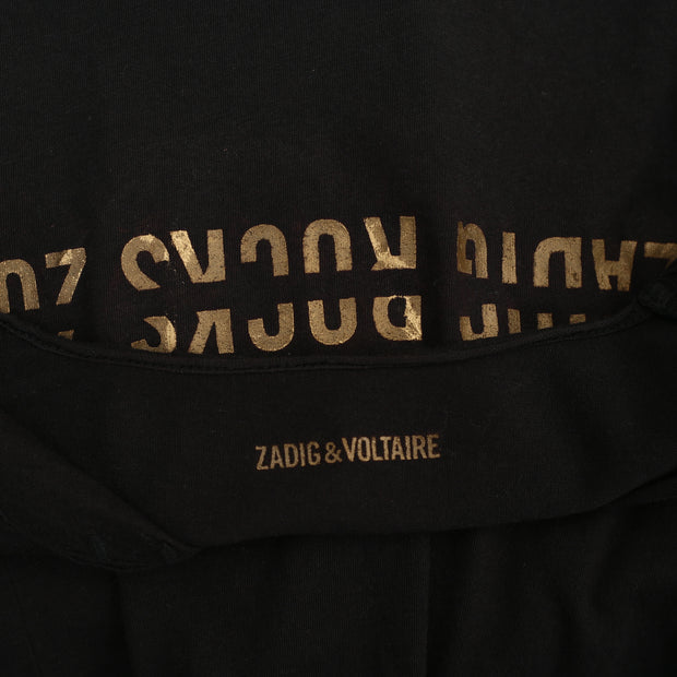 Zadig & Voltaire Zadig Rock Printed T- Shirt Tunic Top