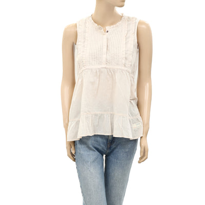 Odd Molly Anthropologie Ruffle Solid Tunic Top