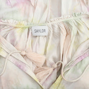 Saylor Tie & Dye Peasant Blouse Top