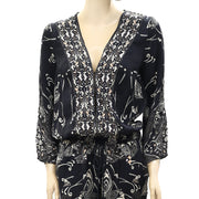 Odd Molly Anthropologie Floral Printed Jumpsuit Dress