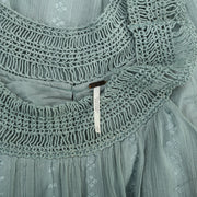 Free People Embroidered Crochet Lace Mini Tunic Dress