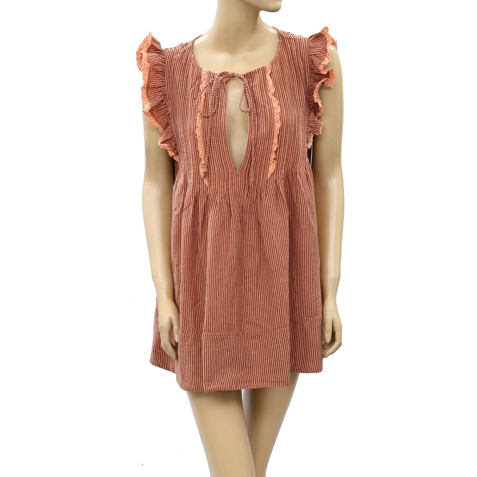 free people brown and pink dress FREE PEOPLE BEACH RHONE MAXI DRESS WINWARD Pink NWOT SIZE MEDIUM