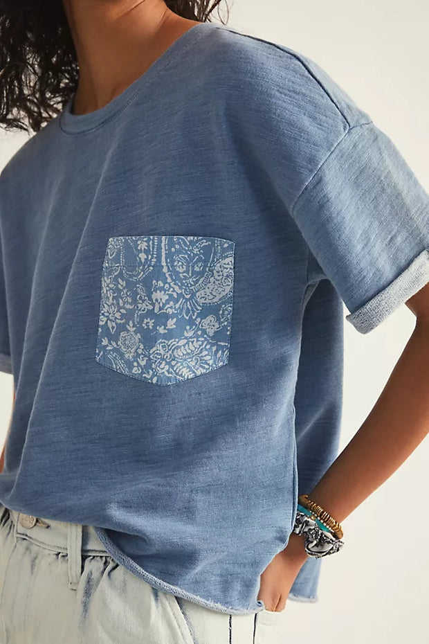 Pilcro and the Letterpress Anthropologie Sutton Cropped Tee Top