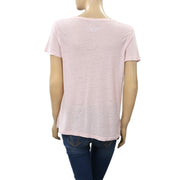 Zadig & Voltaire Atal Lin Solid T-Shirt Top