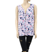 Lilly Pulitzer Essie Paisley Printed Tank Blouse Top