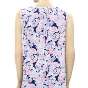 Lilly Pulitzer Essie Paisley Printed Tank Blouse Top