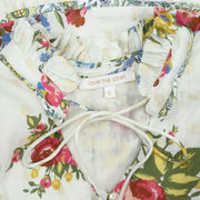 Love The Label Anthropologie Helena Ruffle Floral Print Blouse Top