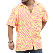 ASOS DESIGN Men's Regular Zebra Print Shirt S