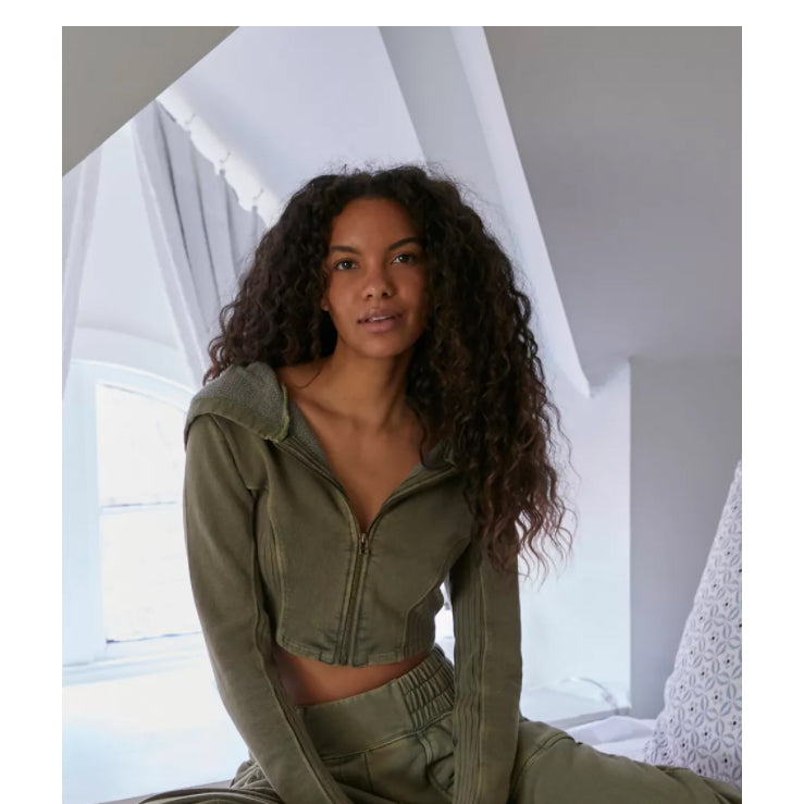 Urban outfitters out clearance from under cropped hoodie