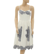 Monsoon Floral Ivory Slip Dress