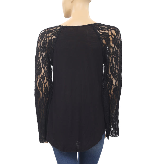Ecote Urban Outfitters Mesh Embroidered Tunic Top