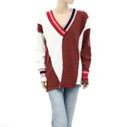 BDG Urban Outfitters Frazer Spliced Slouchy Sweater Tunic Top